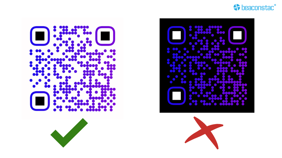 Dos Códigos QR con colores normales e invertidos
