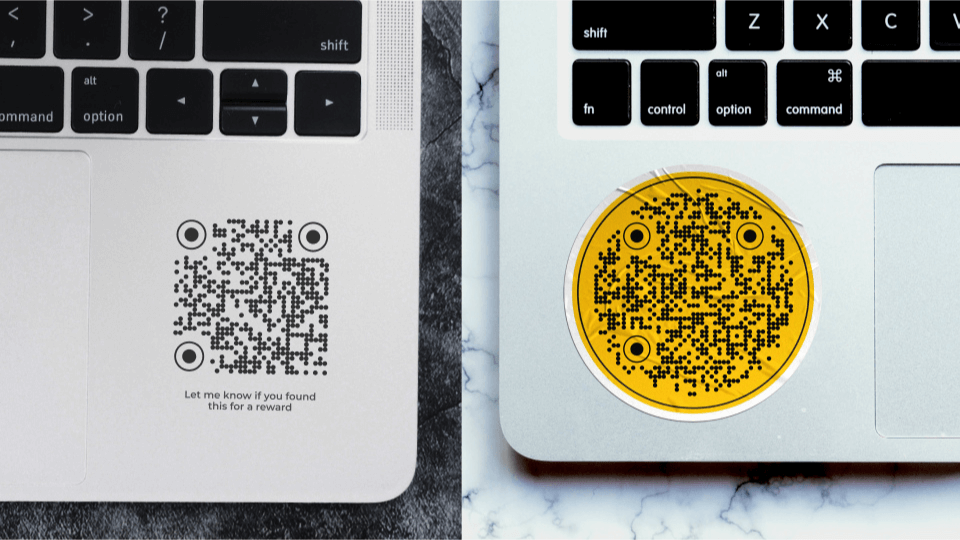The difference between a normal QR Code and a transparent QR Code