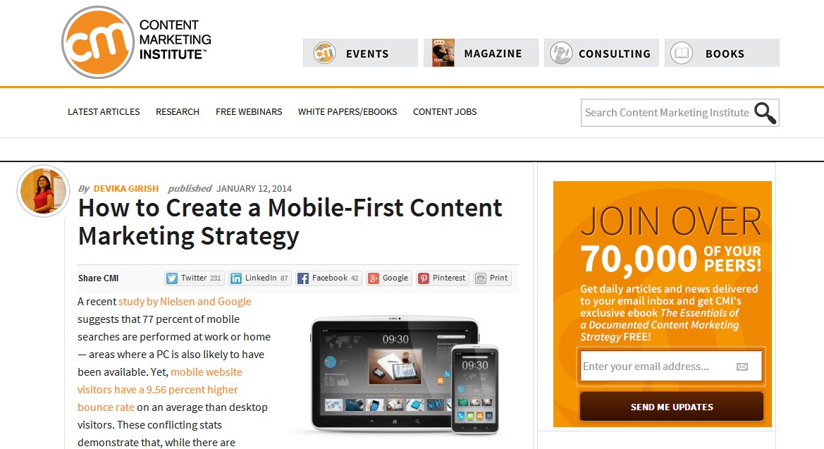 How to Create a Mobile-First Content Marketing Strategy