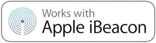 Logotyp för Works with Apple iBeacon