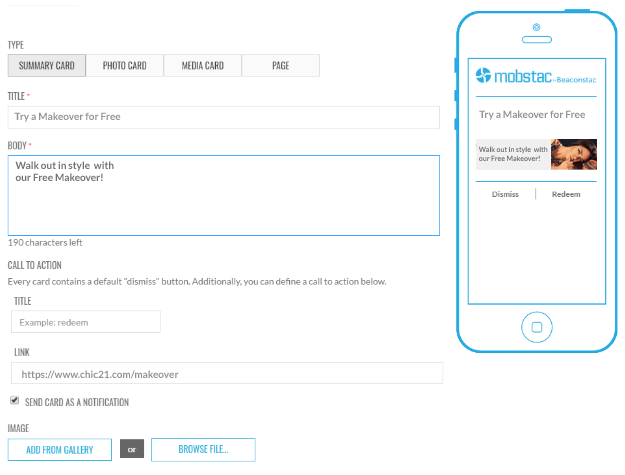 How to set up a summary card-for iBeacon campaigns on Beaconstac