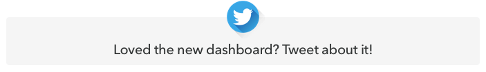 Tweet about new dashboard