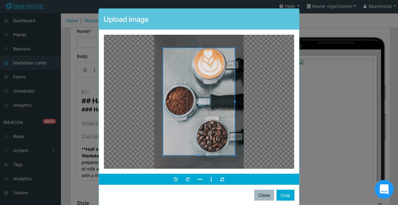 Beaconstac Product Update: Introducing Image Customizations and Analytics Export