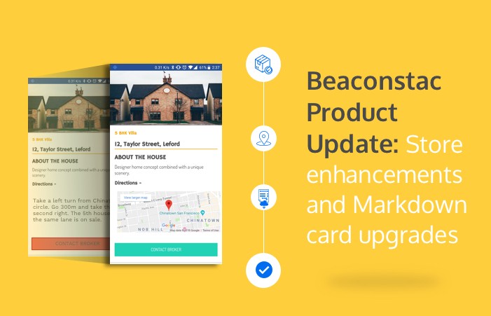 Beaconstac Product Update: Markdown card upgrades and Store enhancements