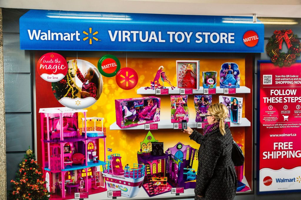 Walmart's Virtual Toy Store using QR Codes
