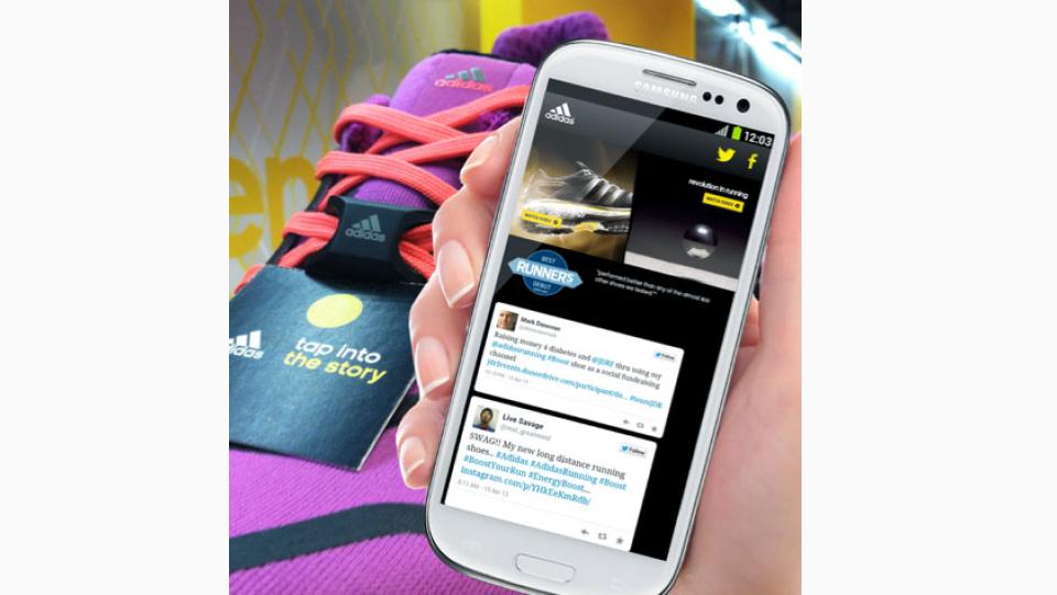 Adidas implements ‘tap to learn’ with NFC tags on shoes
