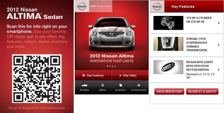 Nissan increases mobile engagement with QR Codes