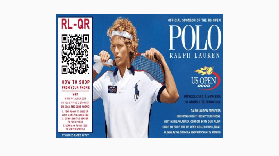Ralph Lauren leverages QR Codes on offline ads
