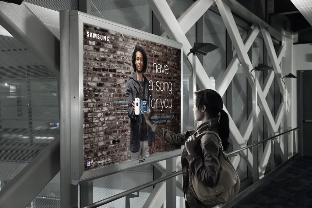 Samsung made ad campaigns smarter with NFC posters