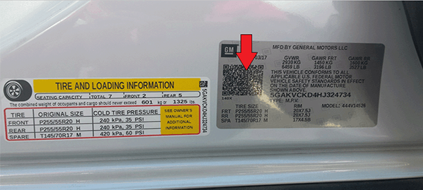 General Motors replaces SPID labels with QR codes