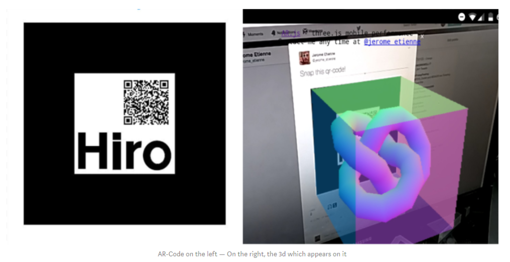 Augmented Reality using dynamic QR Code
