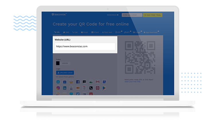Generate and download the QR Code