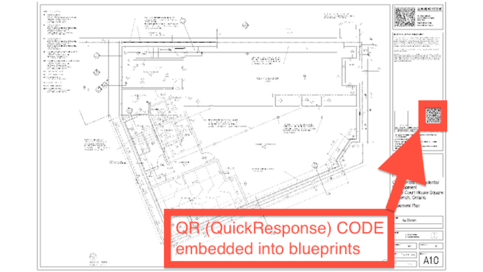 QR Codes on engineering drawings