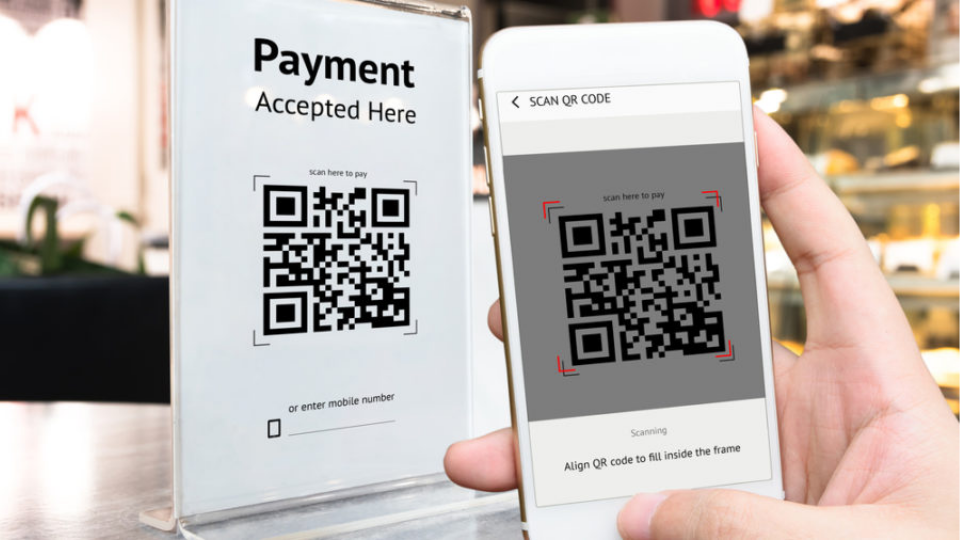 Complete contactless payment with QR Codes and NFC
