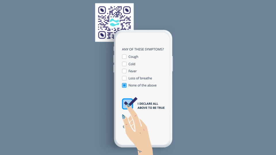 Make use of QR Code contact tracing forms