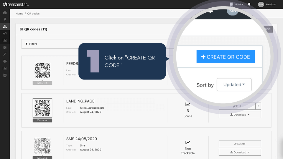 How to create QR Code menu: Create QR