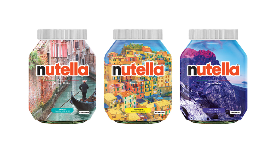 Nutella's QR Codes on limited edition bottles to transport consumers virtually