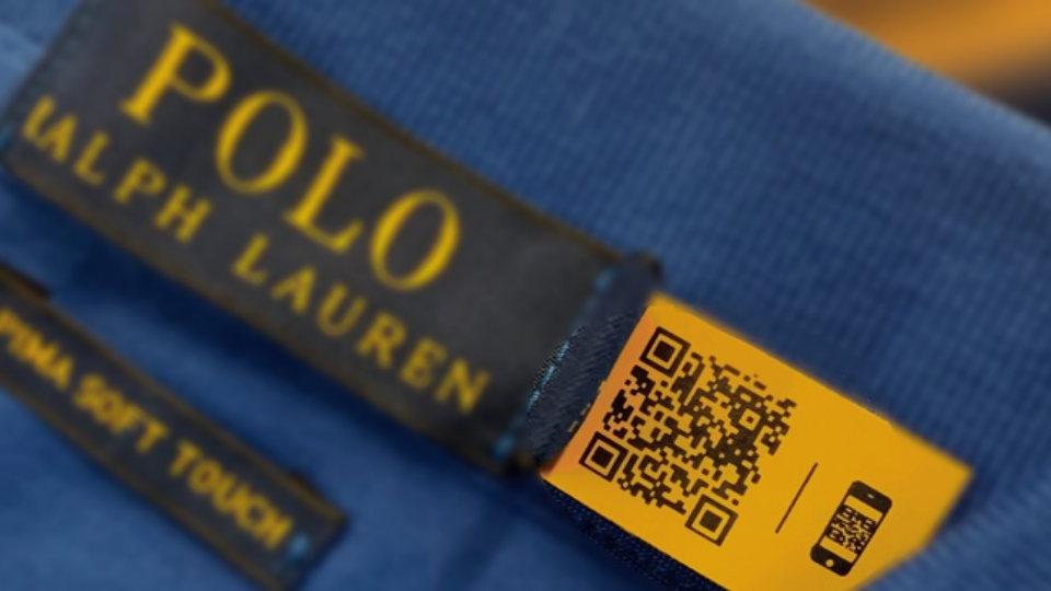 Ralph Lauren's QR Code tags on Polo garments to verify authenticity