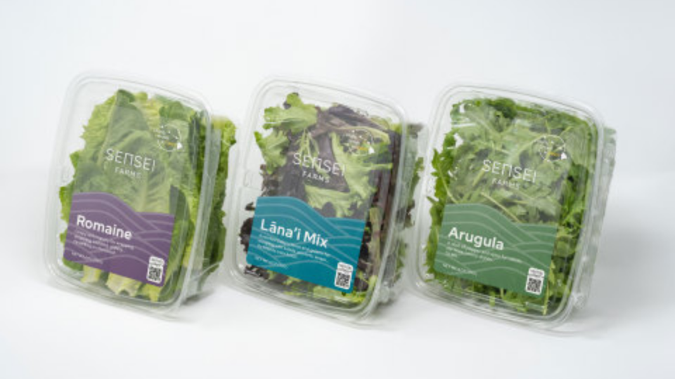 Sensei Farms' QR Codes on product packaging to provide information and catalogs