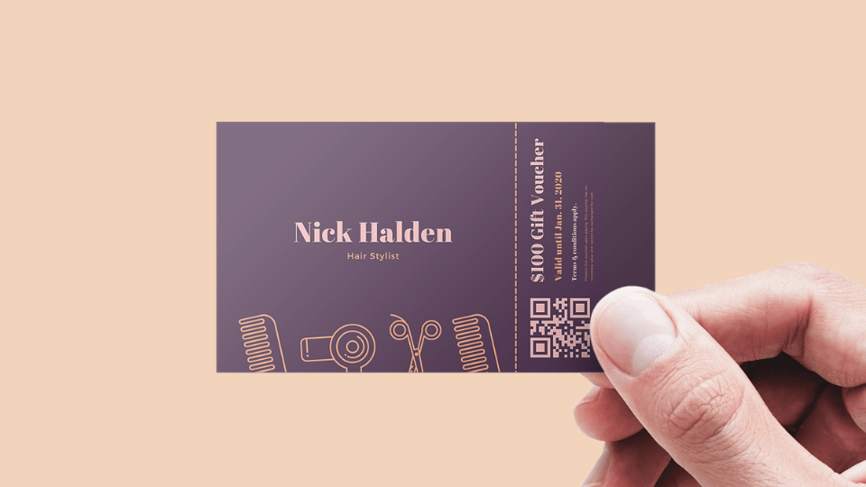 Provide deals & offers with QR Codes on business cards
