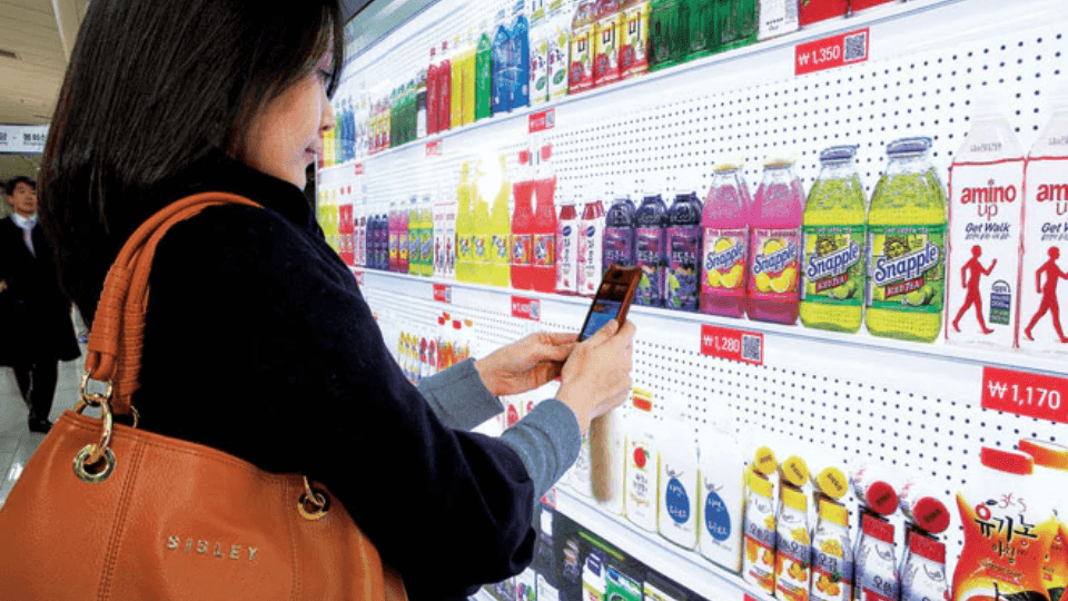 Tesco's QR Codes to let consumers shop for products online while waiting for the bus or metro