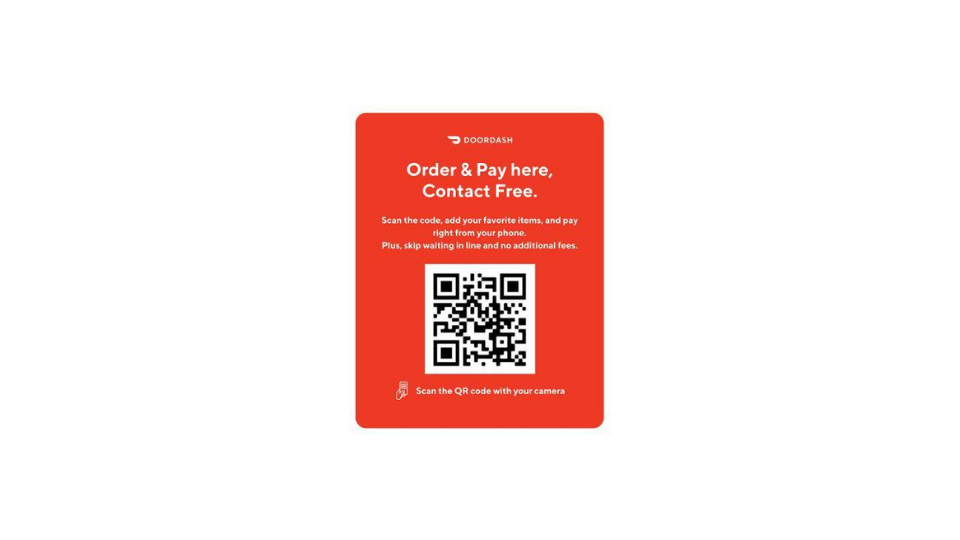 DoorDash's QR Codes for hassle-free ordering and pick-up experiences at restaurants