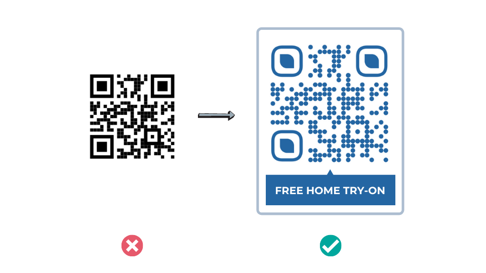 Add a Call-to-action to the QR Code