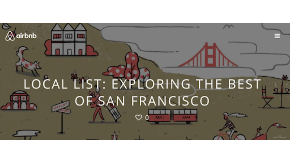 Airbnb's localized content in San Francisco to improve traffic