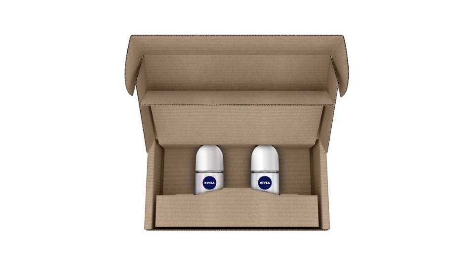 Nivea's ready-to-ship packaging