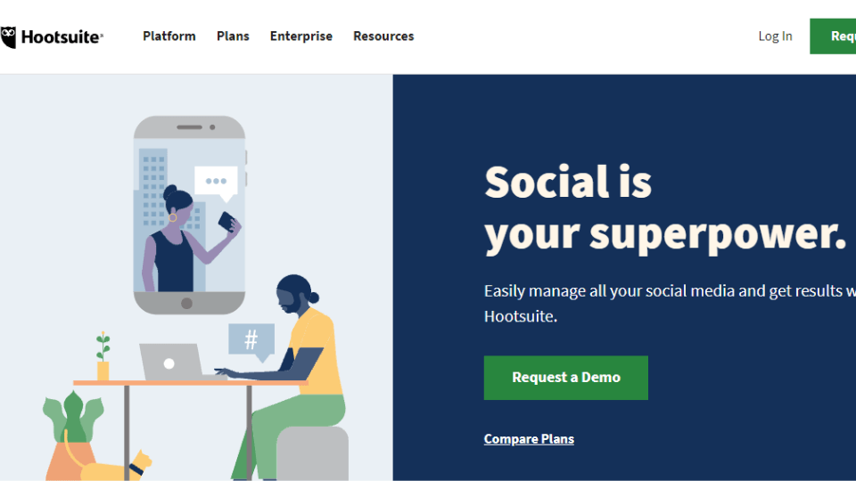 Hootsuite is a social media management platform