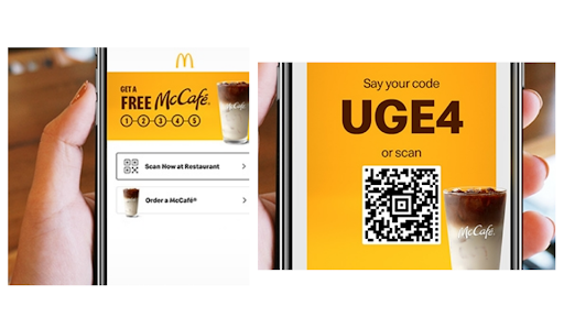 McDonald's QR Code based loyalty program for McCafe