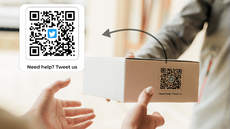 Provide omnichannel customer service with a Twitter QR Code