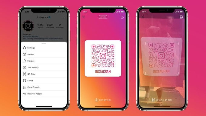 How to find your Instagram QR Code