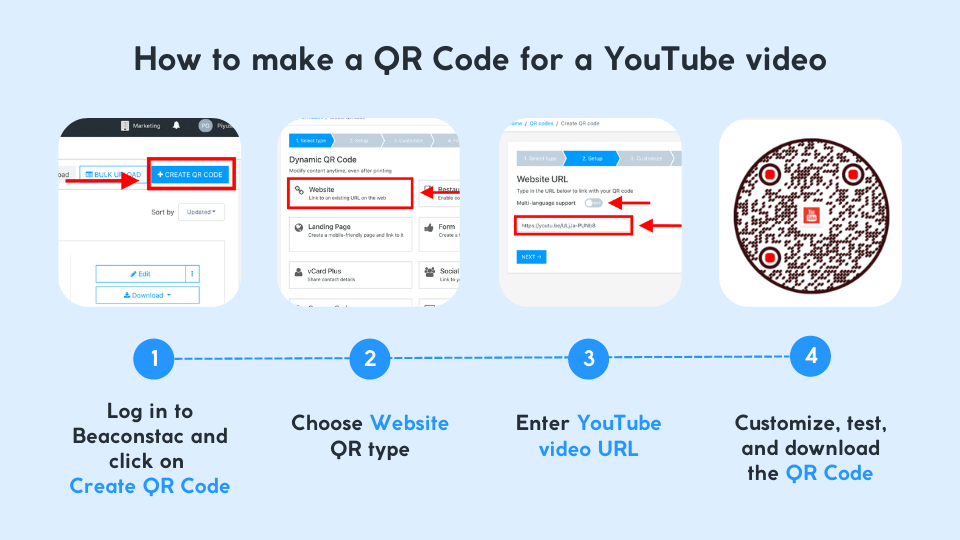 How to make a QR Code for a YouTube video
