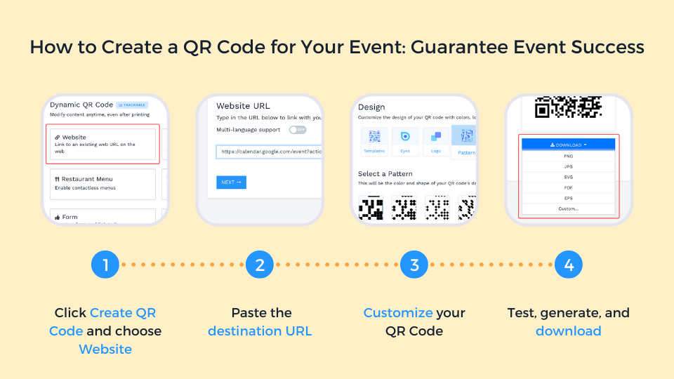 How to create a QR Code for your event