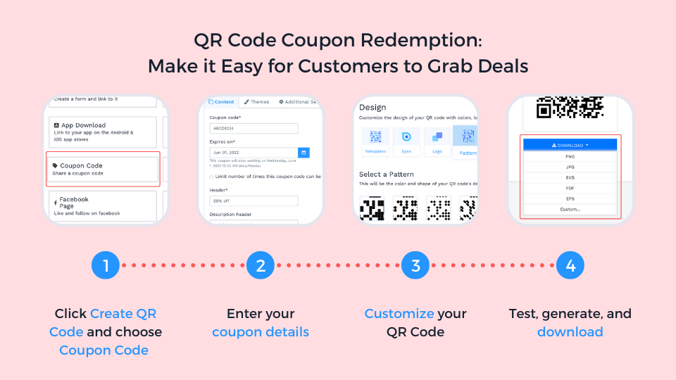 How to make it easy for your customers to grab a QR Code coupon redemption