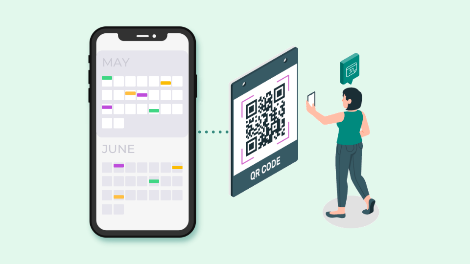 Creating a calendar QR code to make it easy for customers to save your date