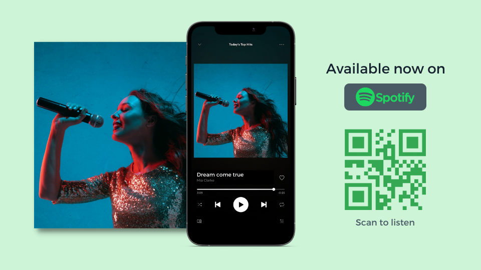 Promoting audio content using QR Codes for Spotify