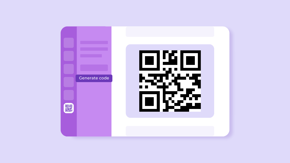 A static Canva QR Code that you can generate for a Canva design