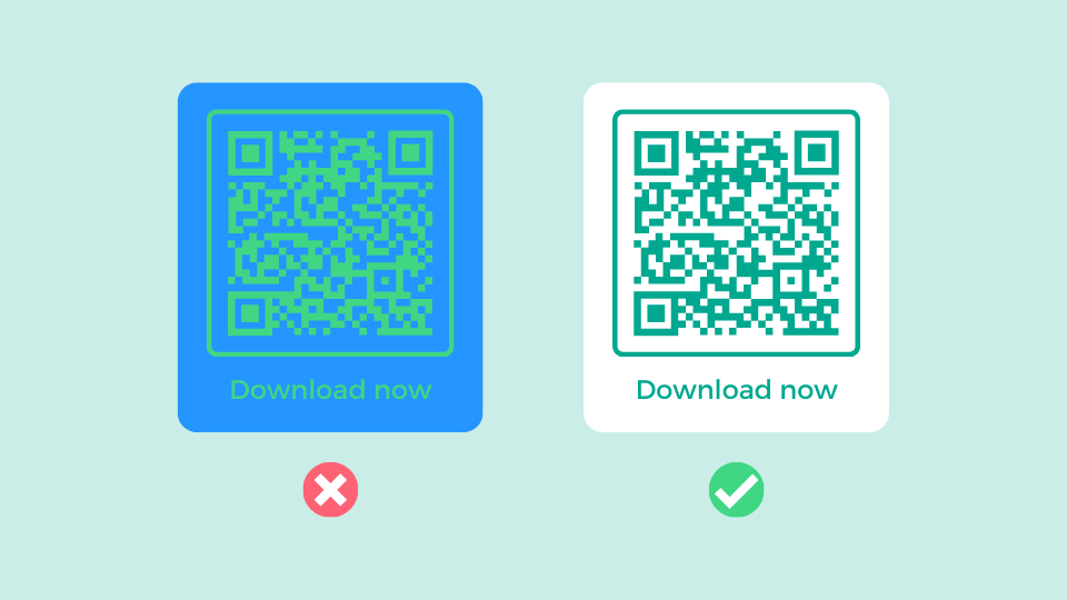 Enhance QR Code visibility with higher contrast