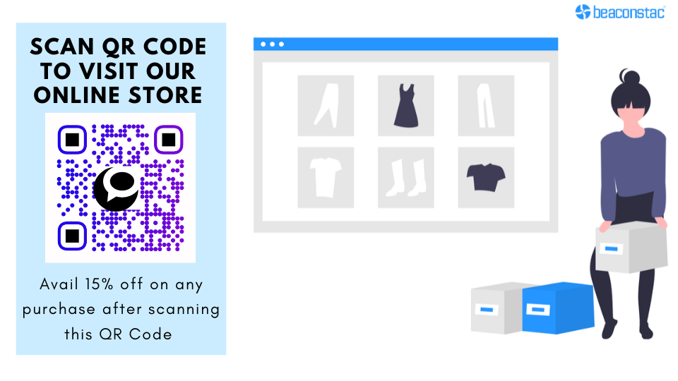 Add QR Code frame to direct customers to your online store page