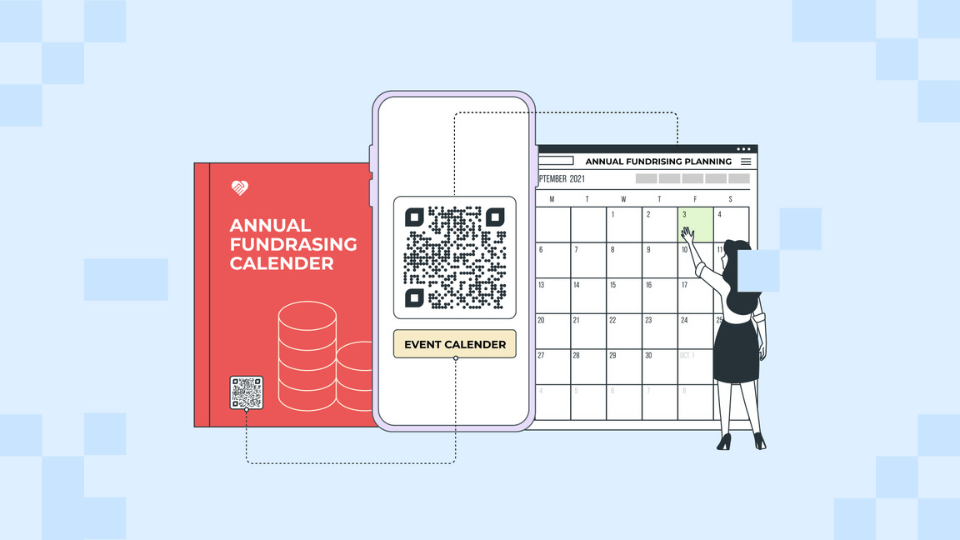 Share an calendar QR Code with audience to keep them updated about events