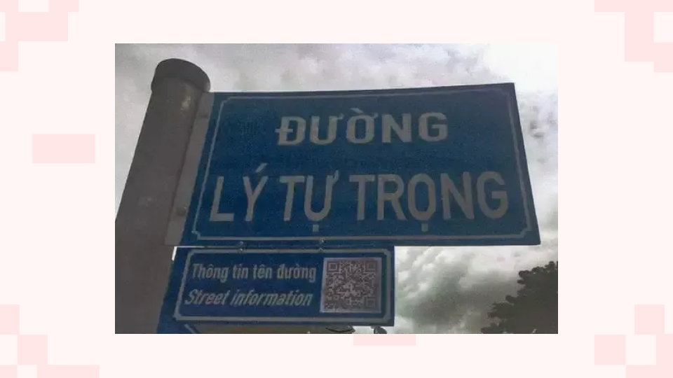 A smart city QR Code in Ho Chi Minh City, Vietnam