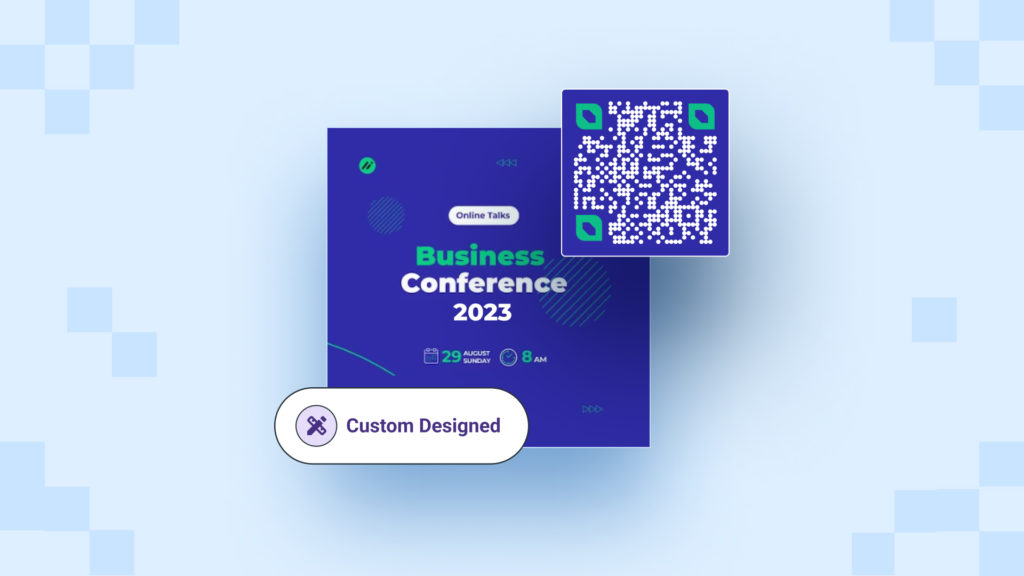 A customized QR Code for a business conference