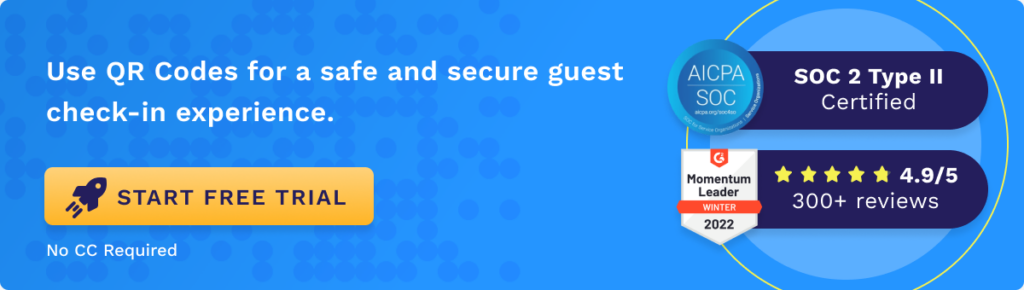 Improve guest experience with QR Code for checkin