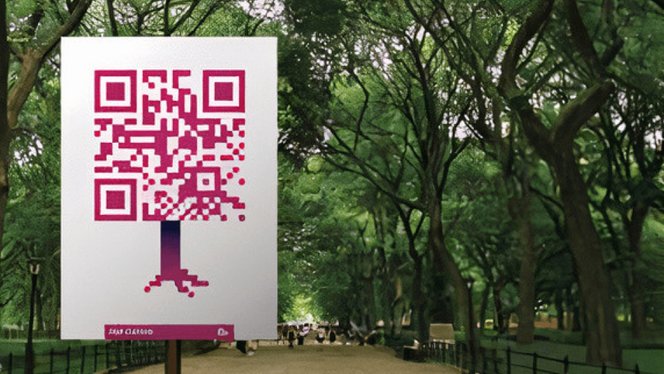 QR Codes at the central park in New York