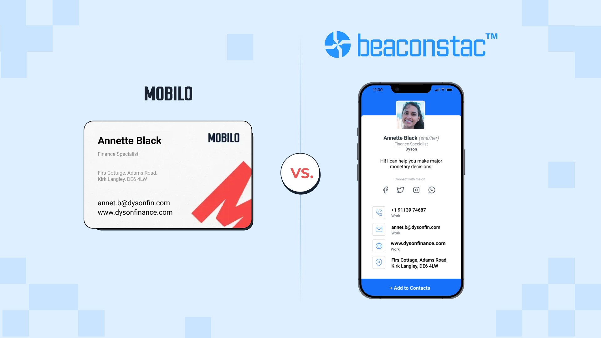 Physical vs. Digital Business Card Solutions (+Why Beaconstac Wins Over Mobilo)