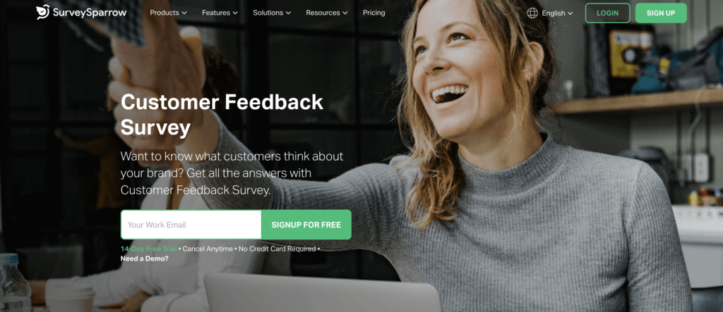Customer feedback survey tool