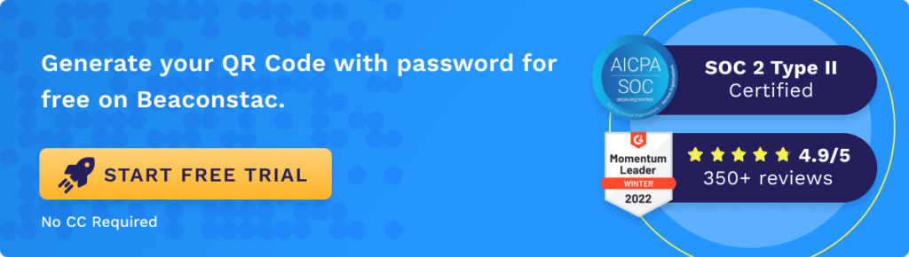 Create QR Code with password