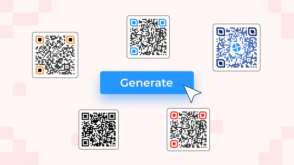 Image shows bulk generation feature of Beaconstac's QR Code generator. 